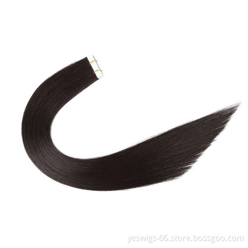 Mink Brazilian Hair Vendor Virgin Cuticle Aligned Human Weave Extension Tape In 1b 1# 2# 4# 6# 8# 613# One Donor Mink Human Hair